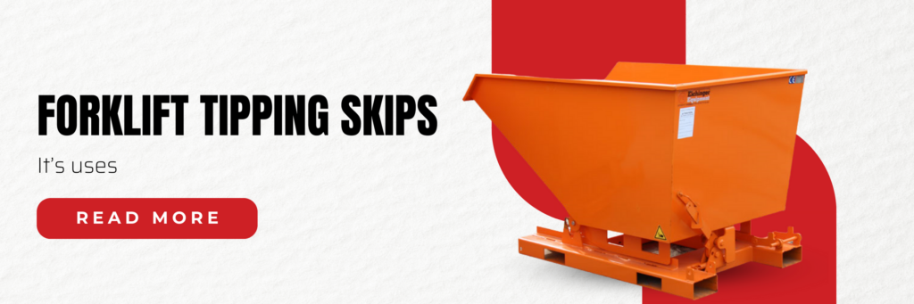 Forklift tipping skips